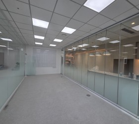 과천 지식산업센터 글라스폴딩도어, 유리칸막이, 자동문 시공