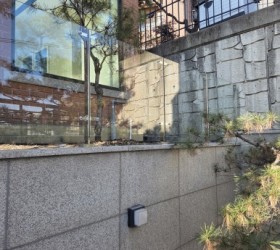 평창동 고급주택 유리난간 시공